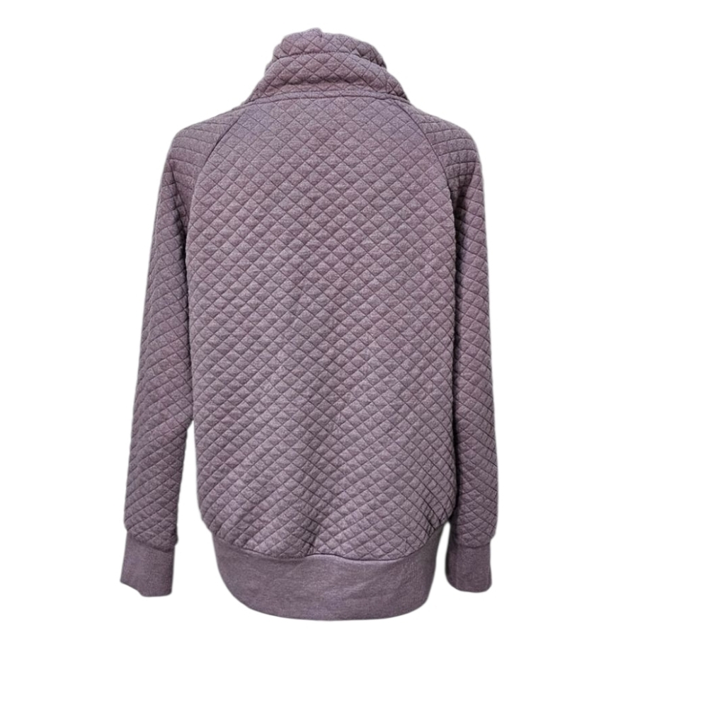 GreenTea Purple Pullover Sweatshirt 84% Polyester 14% Rayon 2% Spandex Sz M - Picture 2 of 7